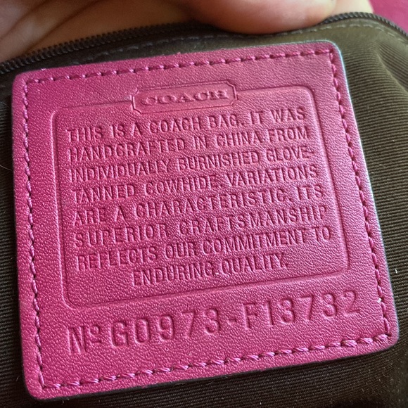 Coach bag #G0973-F13732 leather, 15x9x4,5”, pre-owned, somewhere changed color - Picture 7 of 17